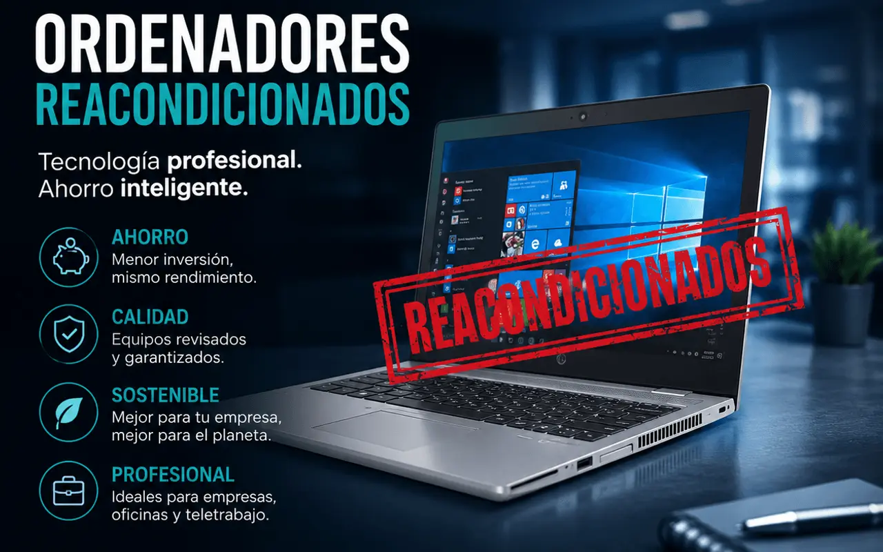Por qué usar equipos reacondicionados en empresas | Ventajas reales