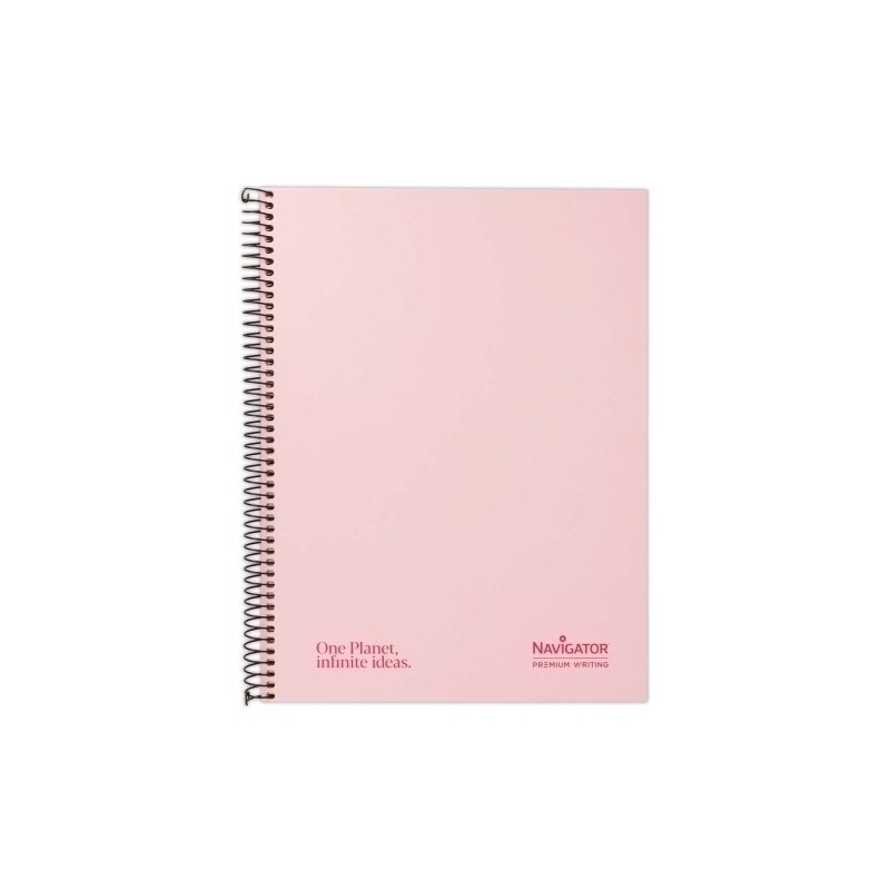 88463593-BLOC NAVIGATOR A4 120h CD.5 PASTEL ROSA precio por 5 unidades