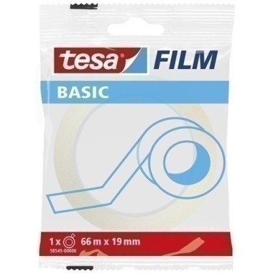 58545-00000-00-CINTA ADHESIVA TESA BASIC TR. 66x19 precio por 8 unidades