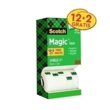 810PCK14-CINTA ADHES. SCOTCH MG.33x19 PACK DE 14 precio por 1 unidades