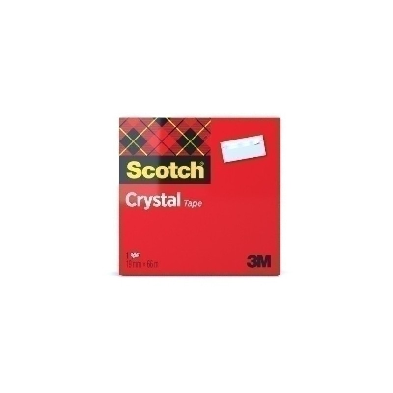 600/1966-CINTA ADHESIVA SCOTCH CRYST.66x19 precio por 1 unidades