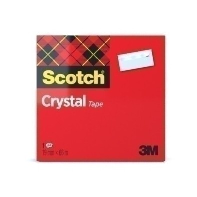 600/1966-CINTA ADHESIVA SCOTCH CRYST.66x19 precio por 1 unidades