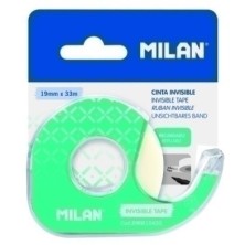 BWM10420-CINTA ADHESIVA MILAN 33x19 c/DISPE.INVIS precio por 12 unidades