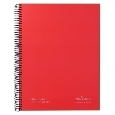 88463551-BLOC NAVIGATOR A4 120h CD.5 ROJO precio por 5 unidades