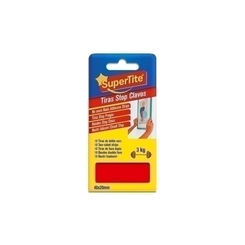 1246-CINTA DOBLE CARA SUPERTITE STOP CLAVOS precio por 12 unidades