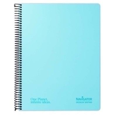 88470091-BLOC NAVIGATOR A4 80h CD.4 PASTEL AZUL precio por 5 unidades