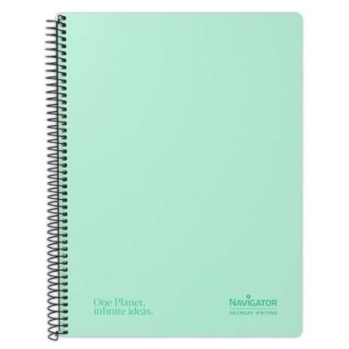 88470092-BLOC NAVIGATOR A4 80h CD.4 PASTEL MINT precio por 5 unidades
