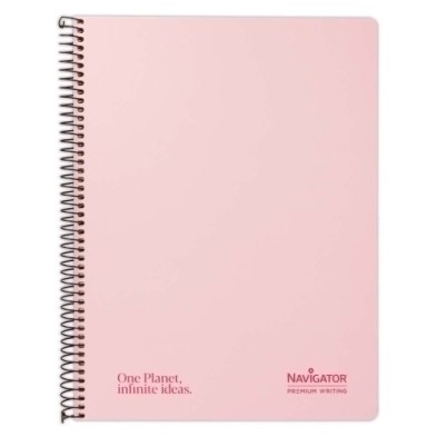 88470093-BLOC NAVIGATOR A4 80h CD.4 PASTEL ROSA precio por 5 unidades