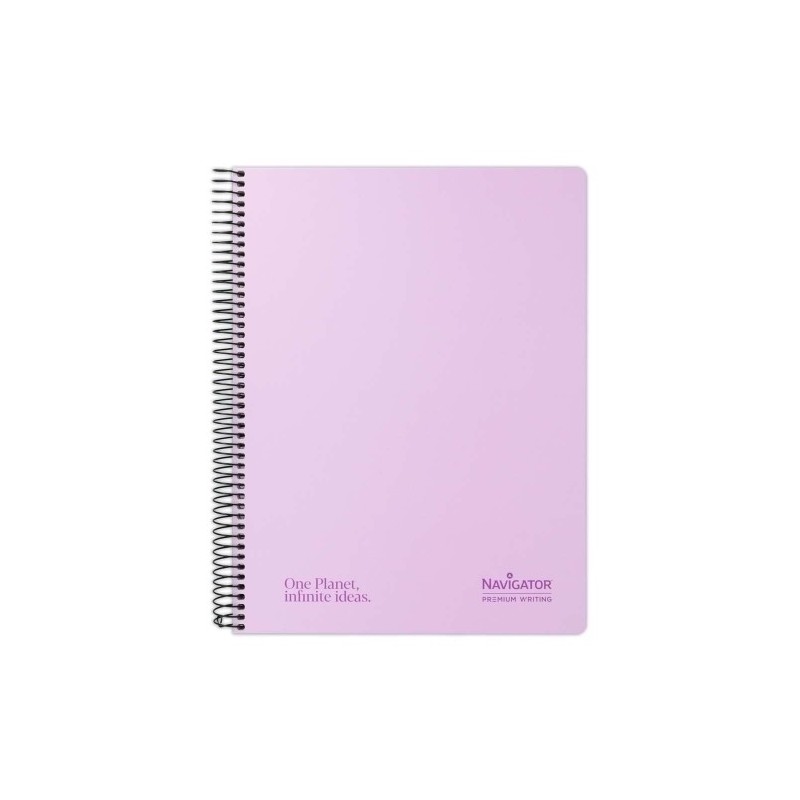 88470095-BLOC NAVIGATOR A4 80h CD.4 PASTEL LAVAND precio por 5 unidades