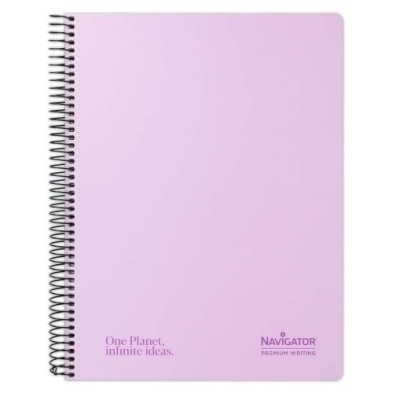 88470095-BLOC NAVIGATOR A4 80h CD.4 PASTEL LAVAND precio por 5 unidades
