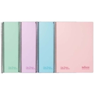 88470198-BLOC NAVIGATOR A4 80h CD.4 PASTEL SURTID precio por 5 unidades