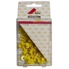 PN100B-AM-AGUJA SEÑALIZ.PUSH-PIN ARTES 100  AMAR. precio por 1 unidades