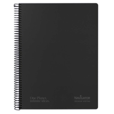 88470010-BLOC NAVIGATOR A4 80h CD.4 NEGRO precio por 5 unidades