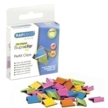 RC4050MC-CLIPS RAPESCO SUPACLIP 40 COLOR C/50 precio por 1 unidades