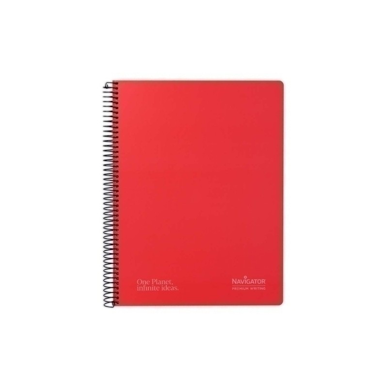 88470051-BLOC NAVIGATOR A4 80h CD.4 ROJO precio por 5 unidades