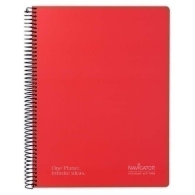 88470051-BLOC NAVIGATOR A4 80h CD.4 ROJO precio por 5 unidades
