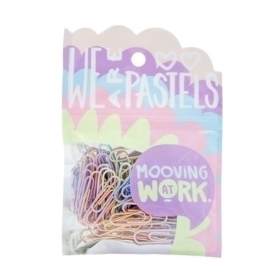 2102010101-CLIP COLOR MOOVING PASTEL 33mm B/60 precio por 1 unidades