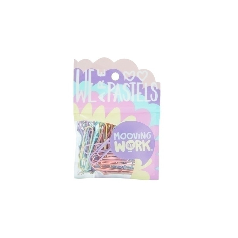 2102010201-CLIP COLOR MOOVING PASTEL 50mm B/25 precio por 1 unidades
