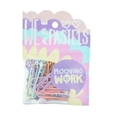 2102010201-CLIP COLOR MOOVING PASTEL 50mm B/25 precio por 1 unidades