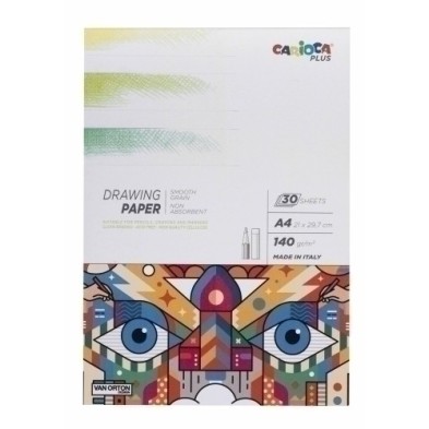 45221-BLOC DIBUJO CARIOCA PLUS A4 140g 30h precio por 1 unidades