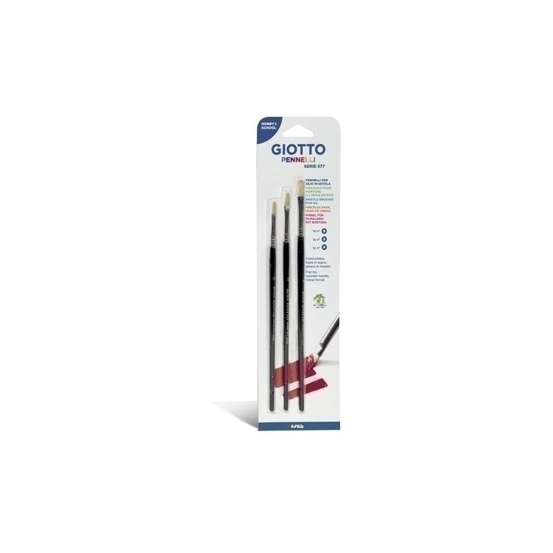 F026300-PINCEL GIOTTO 577 CERDA Bl. 3 (Nº0-2-4) precio por 20 unidades