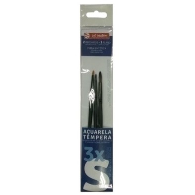9099161M-PINCEL TALENS ACUARELA/TEMPERA MOD.S B/3 precio por 1 unidades