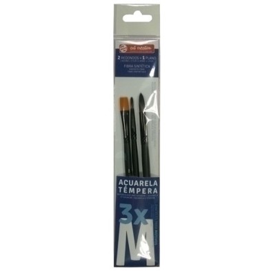 9099162M-PINCEL TALENS ACUARELA/TEMPERA MOD.M B/3 precio por 1 unidades
