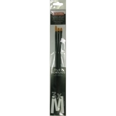 9099262M-PINCEL TALENS OLEO/ACRILICO MOD.M B/3 precio por 1 unidades