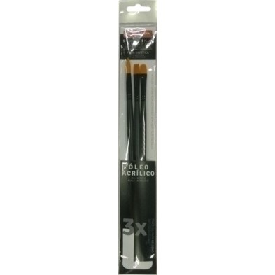 9099263M-PINCEL TALENS OLEO/ACRILICO MOD.L B/3 precio por 1 unidades