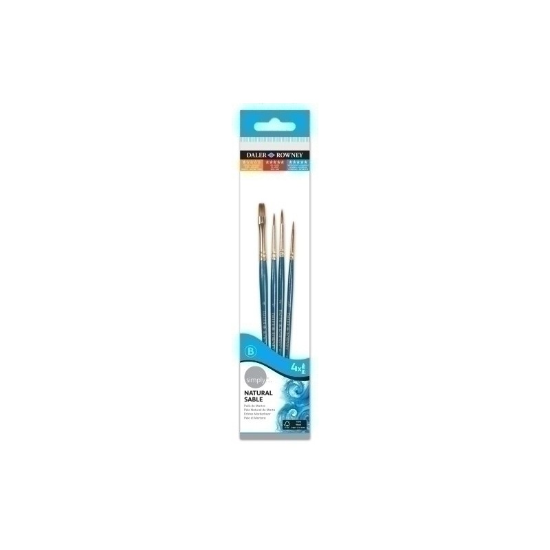 D216910401-PINCEL DALER ROWNEY MARTA M.CORTO Bl. 4 precio por 1 unidades