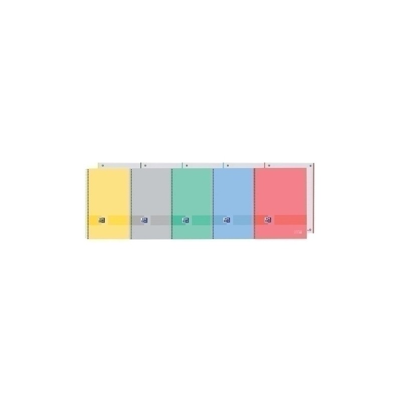 400184005-BLOC OXF. EU.BOOK 1 A4 80h HZ.SURTIDO precio por 5 unidades
