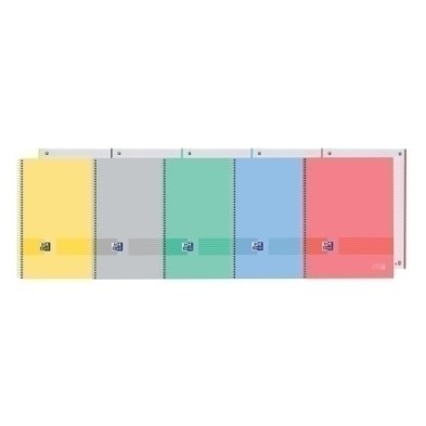 400184005-BLOC OXF. EU.BOOK 1 A4 80h HZ.SURTIDO precio por 5 unidades