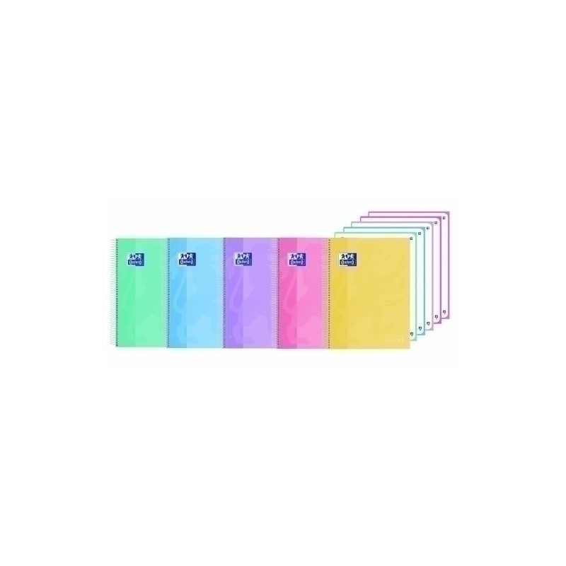 400184542-BLOC OXF. EU.BOOK 5 A4 120h DOTS SURTID precio por 5 unidades