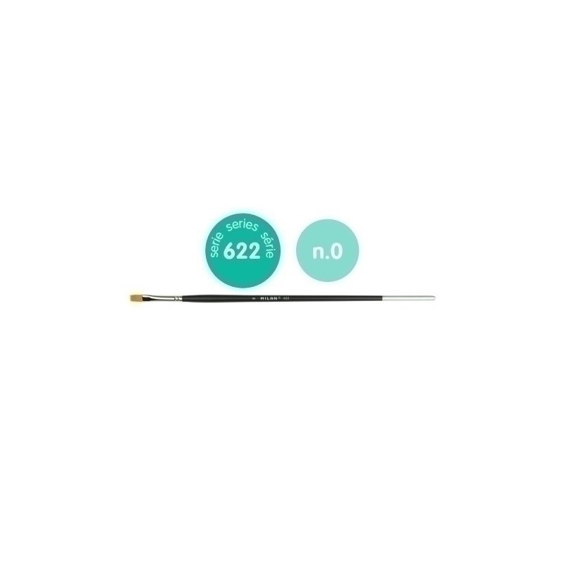 0462200-PINCEL MILAN 622 PLA.PREMIUN CERDA Nº 0 precio por 6 unidades