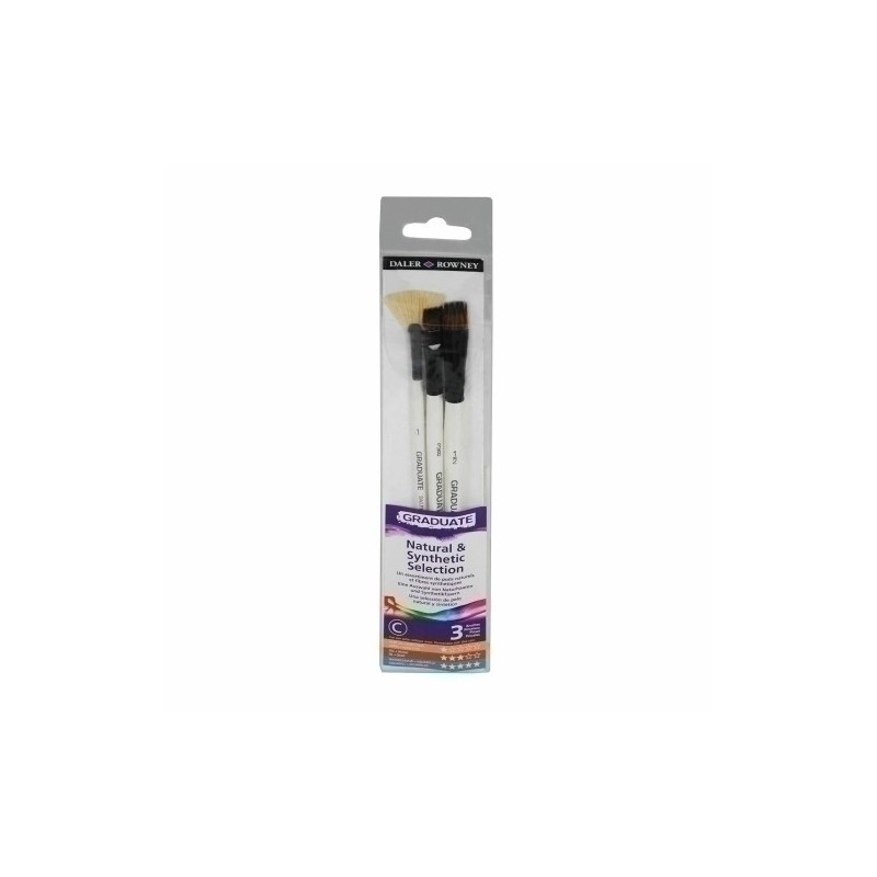 D212530006-PINCEL DALER ROWNEY GRADUATE M.CORTO B/3 precio por 1 unidades
