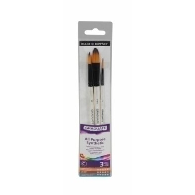 D212530009-PINCEL DALER ROWNEY GRADUATE M.CORTO B/3 precio por 1 unidades