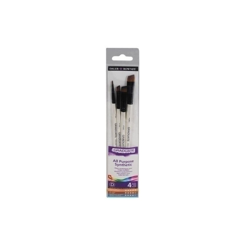 D212540006-PINCEL DALER ROWNEY GRADUATE M.CORTO B/4 precio por 1 unidades