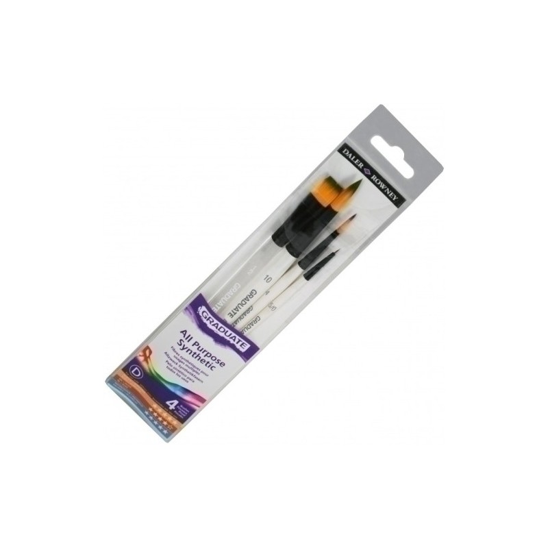 D212540009-PINCEL DALER ROWNEY GRADUATE M.CORTO B/4 precio por 1 unidades