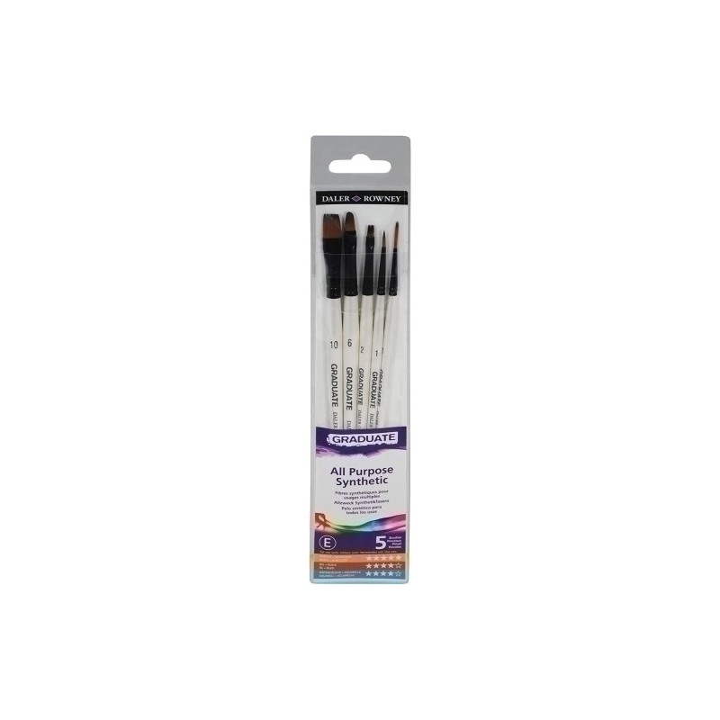 D212550001-PINCEL DALER ROWNEY GRADUATE M.CORTO B/5 precio por 1 unidades