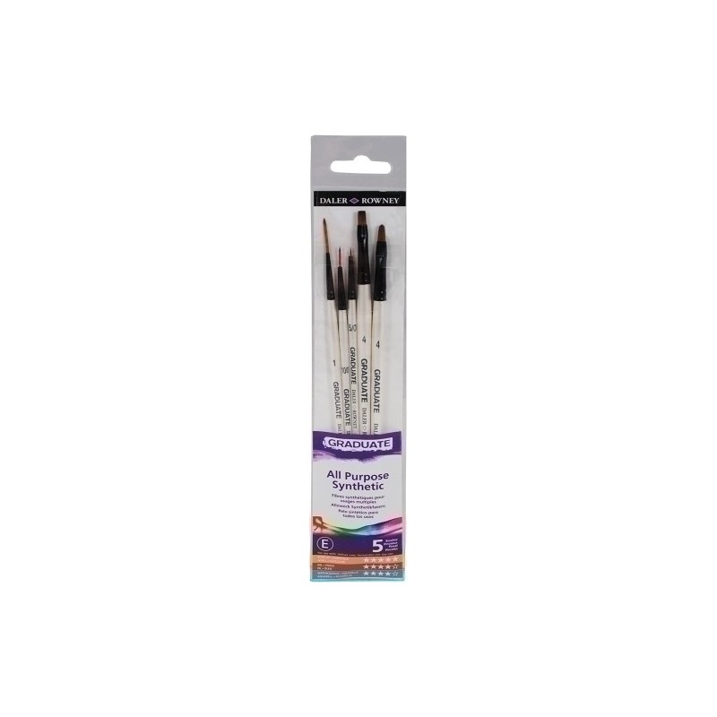 D212550003-PINCEL DALER ROWNEY GRADUATE M.CORTO B/5 precio por 1 unidades