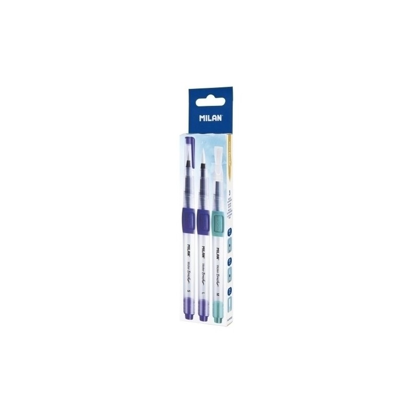 04C403-PINCEL MILAN DE AGUA RECARGABLE C/3 precio por 1 unidades