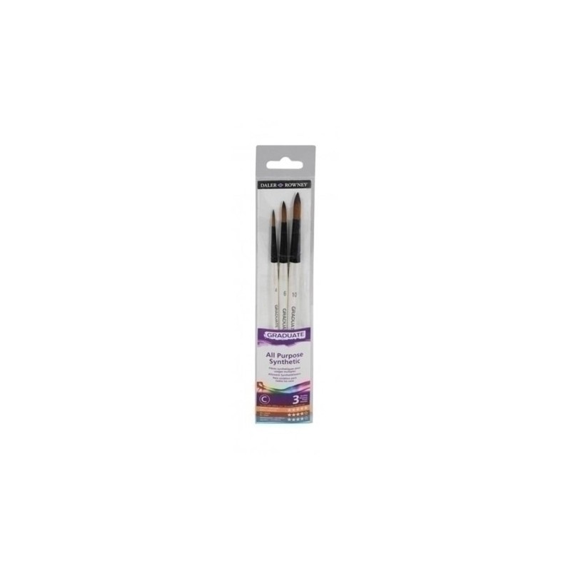 D212530007-PINCEL DALER ROWNEY GRADUATE M.CORTO B/3 precio por 1 unidades