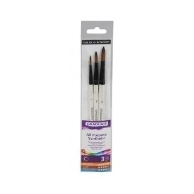 D212530007-PINCEL DALER ROWNEY GRADUATE M.CORTO B/3 precio por 1 unidades