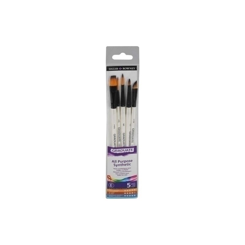 D212550006-PINCEL DALER ROWNEY GRADUATE M.CORTO B/5 precio por 1 unidades