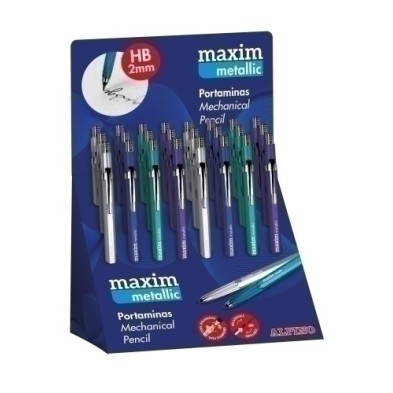 PM050110-PORTAMINAS MAXIM MET. 2mm EXPO./24 precio por 1 unidades