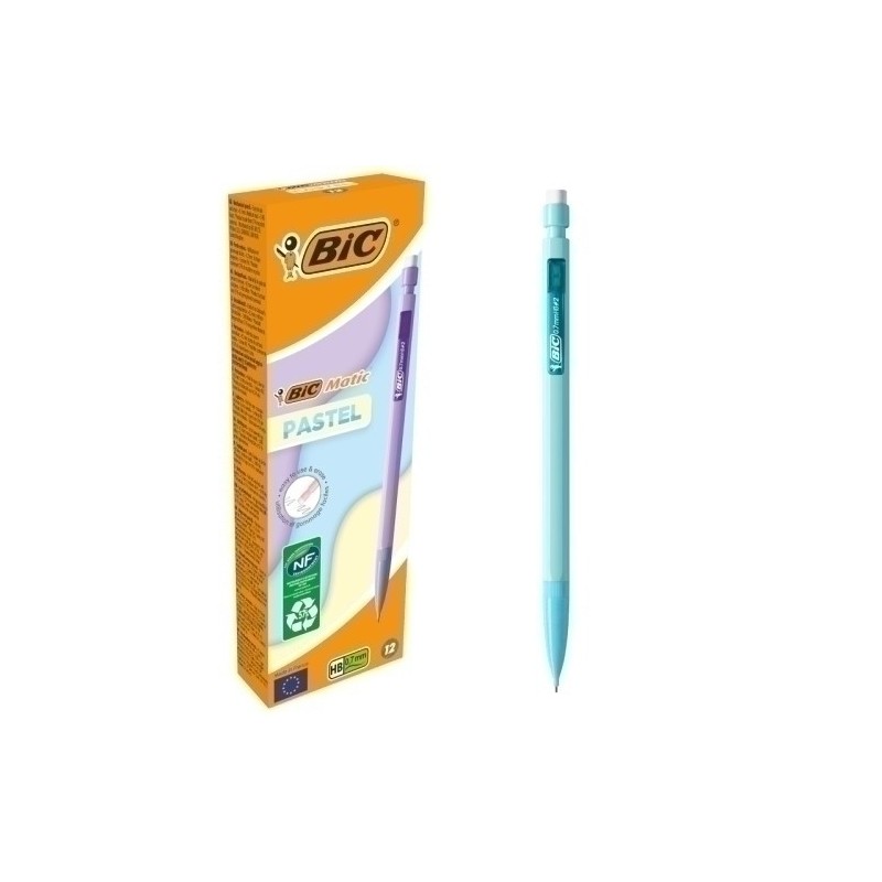 511060-PORTAMINAS MATIC PASTEL 0.7 CAJA de 12 precio por 1 unidades