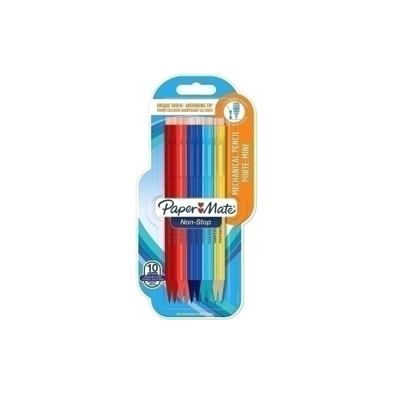 2027756-PORTAMINAS PAPER MATE NON STOP BL/10 precio por 1 unidades