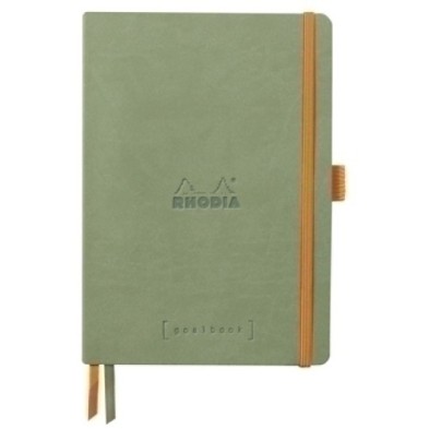 117805C-CUADERNO RHODIA CELADON A5 120h DOTS precio por 1 unidades