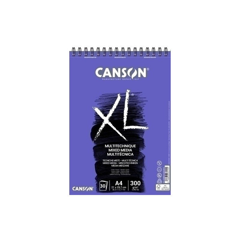 C200807215-BLOC DIBUJO CANSON XL MIX MED. C/ESP. A4 precio por 5 unidades