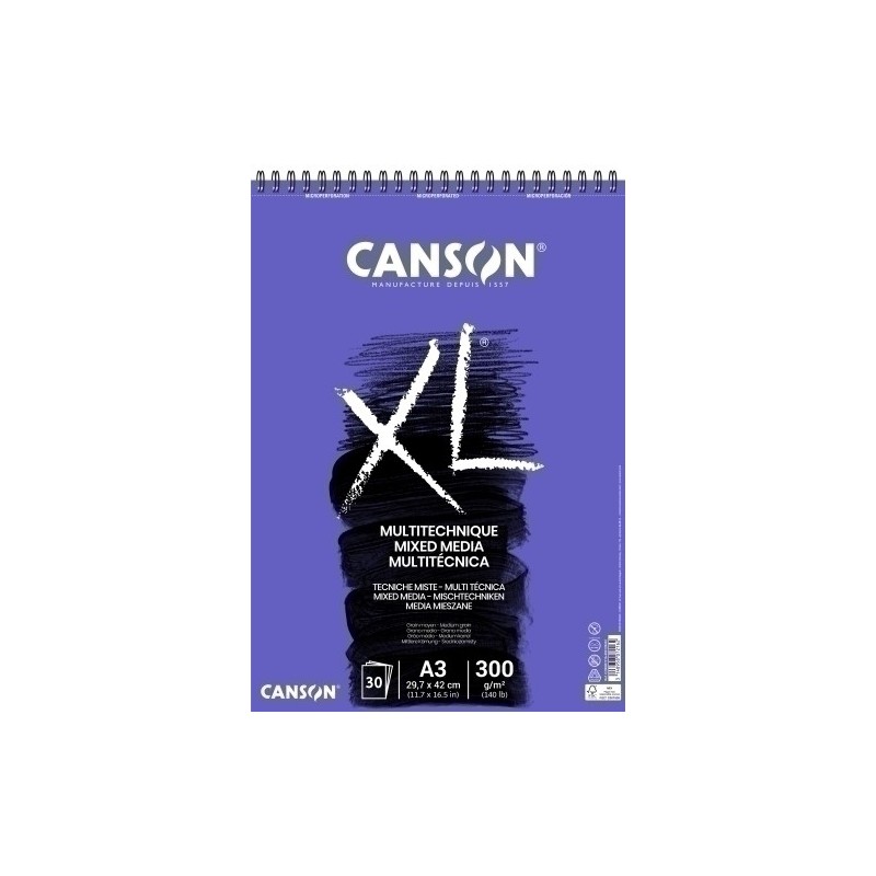 C200807216-BLOC DIBUJO CANSON XL MIX MED. C/ESP. A3 precio por 5 unidades